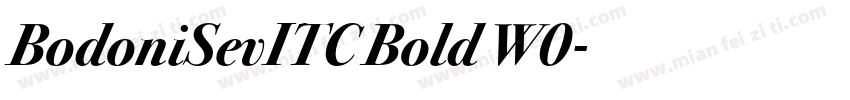 BodoniSevITC Bold W0字体转换